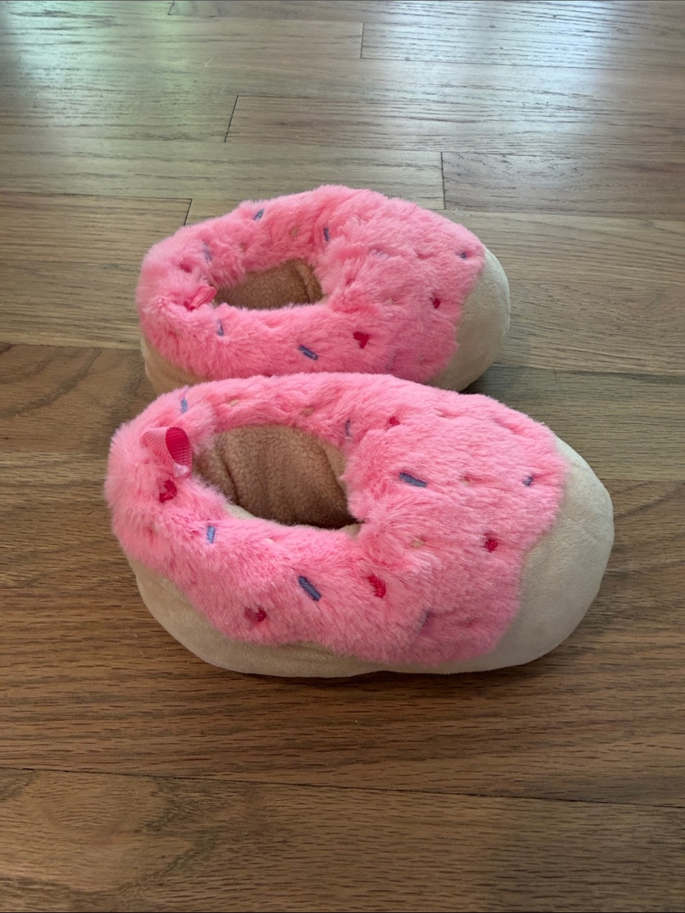 Carter's Pink Donut Plush Kids Slipper Shoes